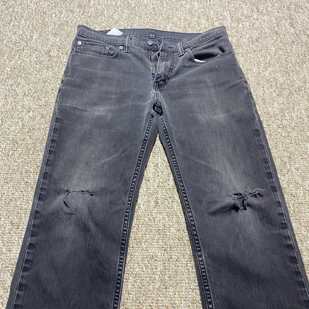 Mens vintage Levi jeans waist 33 Length 32 good fit black wash
